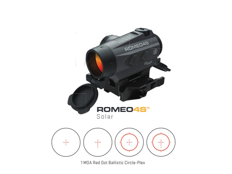 SIG SAUER Romeo4s 1x20 Crlplx Solr Tx/qr
