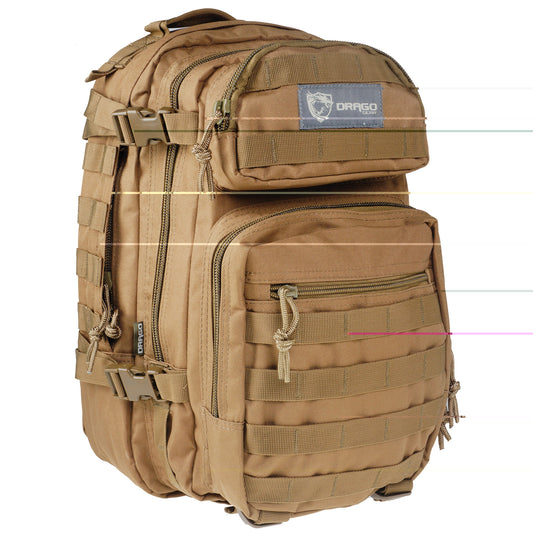 Drago Gear Scout Backpack Tan