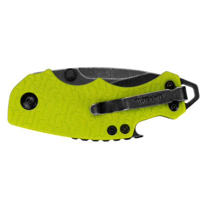 Kershaw Shuffle 2.4" Blackwash Lime