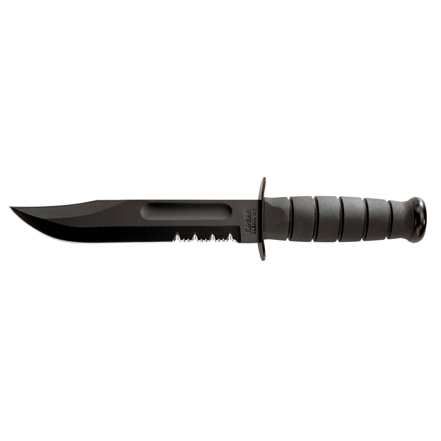 Kbar Fighting Knf 7" W/shth Blk Ser