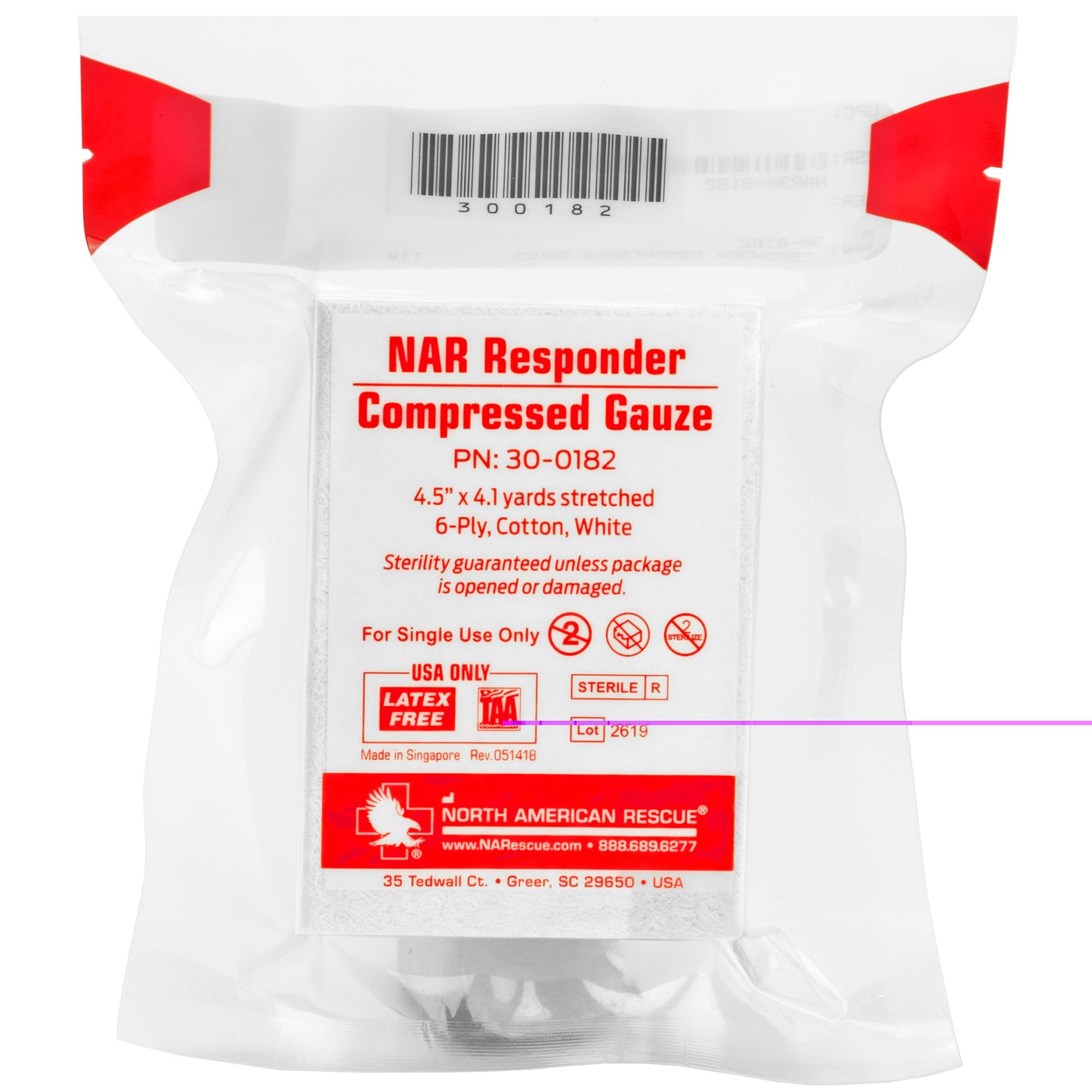 Nar Responder Compressed Gauze